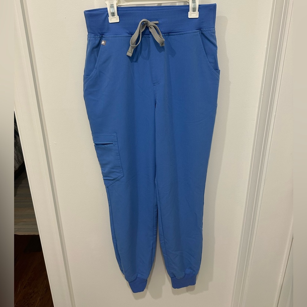 Figs Zamora High Rise Ceil Blue Scrub Pants